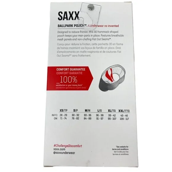 Saxx Volt Boxer Briefs Sz Med Slim Fit Peanuts Football - Picture 5 of 10